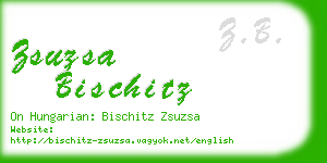 zsuzsa bischitz business card